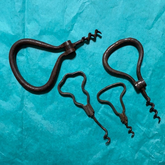 Antique Pocket Metal Folding Corkscrew collection - Picture 1 of 10